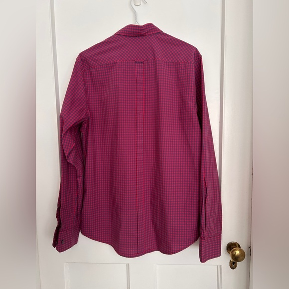 Ben Sherman ‘The Original Gingham Shirt’ in Red and Blue Checks Size M - Picture 9 of 10